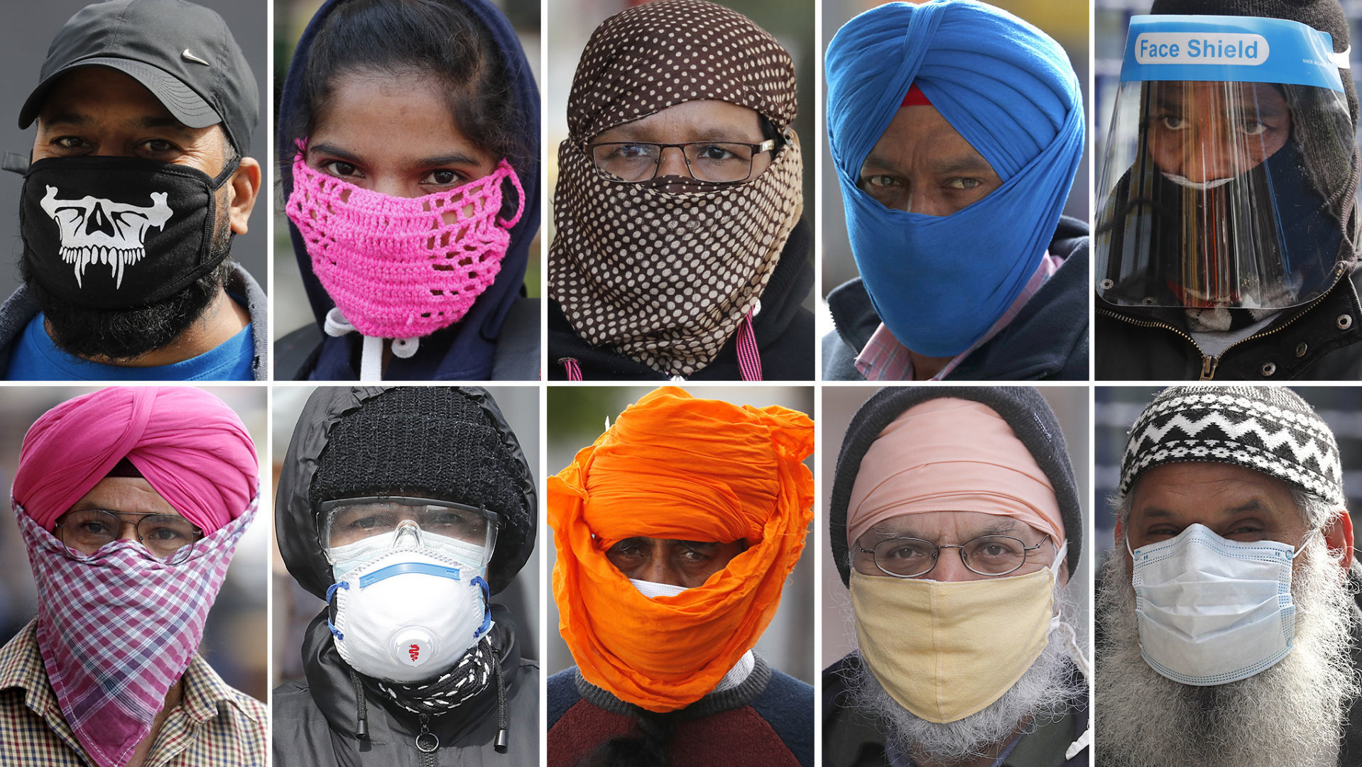 Virus Outbreak Britain Face Masks
